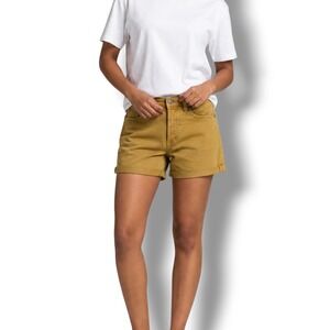 AG Adriano Goldschmied The Alex Vintage Boyfriend Shorts Mustard Yellow Size 27